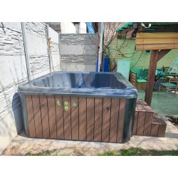 MONACO - Hot tub with external stove